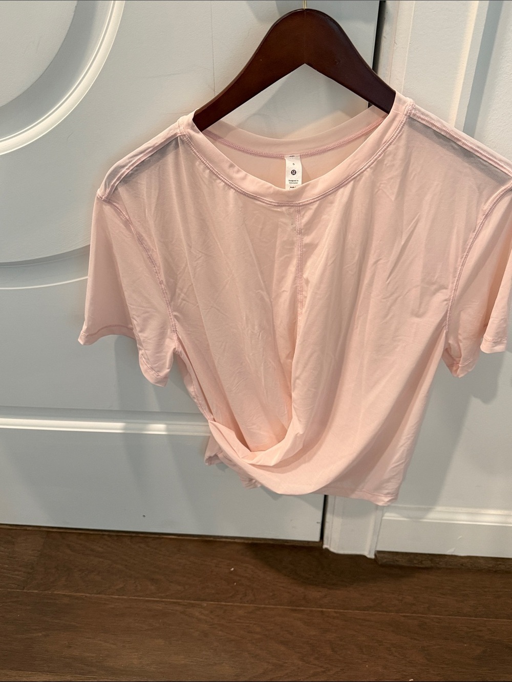 lululemon athletica Soft Light Pink Short Sleeve Crew Tee